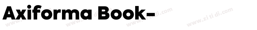 Axiforma Book字体转换